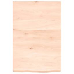 Berkfield Home Wall Shelf 40x60x(2-6) cm Untreated Solid Wood Oak in Light Tan - thumbnail 4