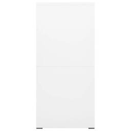 Berkfield Home Filing Cabinet White 46x62x133 cm Steel - Size: 46 x 62 x 133 cm - thumbnail 3