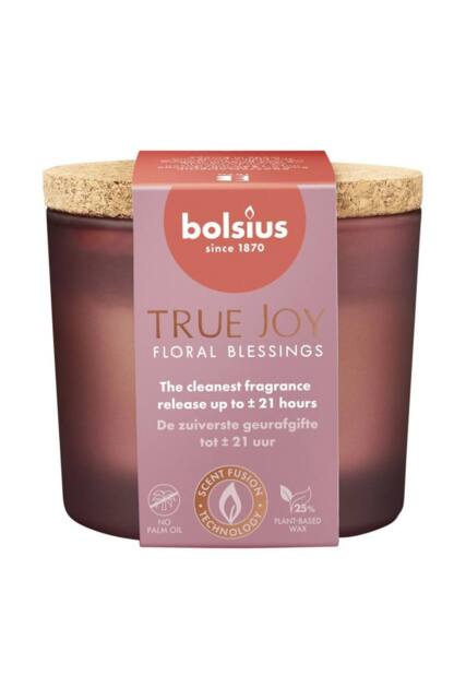 KDMD True Joy Fragrance Glass Candle - Floral Blessings in Pink - image 1
