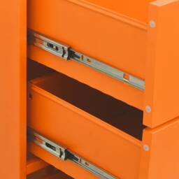 Berkfield Home Durable Chest of Drawers Orange 80x35x101.5 cm Steel - thumbnail 8