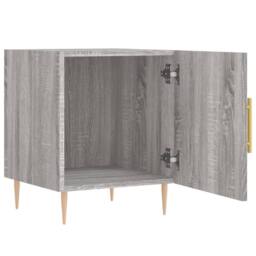 Berkfield Home Bedside Cabinets 2 pcs Grey Sonoma 40x40x50 cm Engineered Wood - Size: 40 x 40 x 50 cm - thumbnail 8