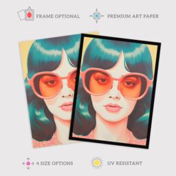 Wee Blue Coo Wall Art Print Too Cool To Call Retro 70s Portrait Living Room Framed - Size: A4 - thumbnail 2