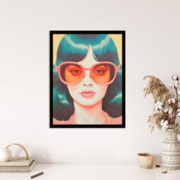 Wee Blue Coo Wall Art Print Too Cool To Call Retro 70s Portrait Living Room Framed - Size: A4 - thumbnail 4