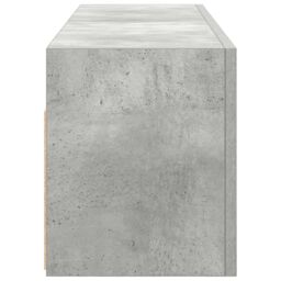 Berkfield Home Bathroom Wall Cabinet Concrete Grey 100x25x30 cm Engineered Wood - Size: 100 x 25 x 30 cm - thumbnail 6
