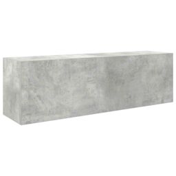 Berkfield Home Bathroom Wall Cabinet Concrete Grey 100x25x30 cm Engineered Wood - Size: 100 x 25 x 30 cm - thumbnail 2