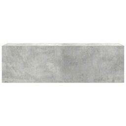 Berkfield Home Bathroom Wall Cabinet Concrete Grey 100x25x30 cm Engineered Wood - Size: 100 x 25 x 30 cm - thumbnail 4