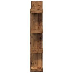 Berkfield Home Book Cabinet Old Wood 86x25.5x140 cm Engineered Wood in Brown - thumbnail 5
