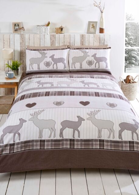 Rapport Home St Andrews BC Duvet Cover Set with Pillowcase in Natural - Size: Double - image 1