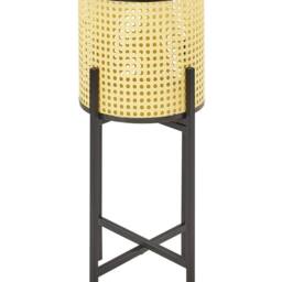 Wyld and Coco Foldable Iron 2-Tier Plant Stand Beige 25 x 25 x 60 cm Indoor - Size: Small - thumbnail 2