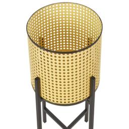 Wyld and Coco Foldable Iron 2-Tier Plant Stand Beige 25 x 25 x 60 cm Indoor - Size: Small - thumbnail 5