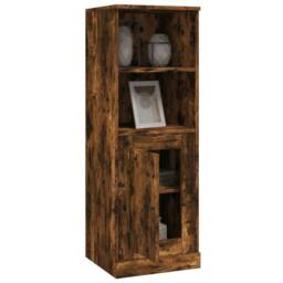 Berkfield Home Highboard Smoked Oak 36x35.5x103.5 cm Engineered Wood in Brown - thumbnail 5