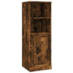 Berkfield Home Highboard Smoked Oak 36x35.5x103.5 cm Engineered Wood in Brown - thumbnail 3
