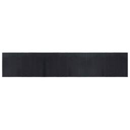 Berkfield Home Rug Rectangular Black 60x300 cm Bamboo - Size: Medium