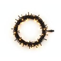 Pegdev LED String Lights Warm White Black Rubber IP65 Outdoor Indoor 5m - thumbnail 1