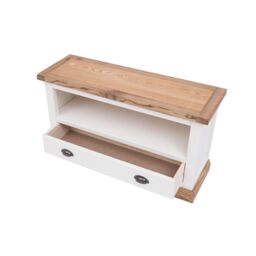 Cabinet Bits Tropea Off-White 1 Drawer TV Cabinet Brass Cup Handle - thumbnail 4