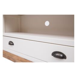 Cabinet Bits Tropea Off-White 1 Drawer TV Cabinet Brass Cup Handle - thumbnail 5