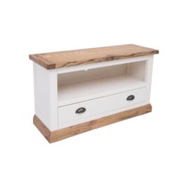 Cabinet Bits Tropea Off-White 1 Drawer TV Cabinet Brass Cup Handle - thumbnail 3