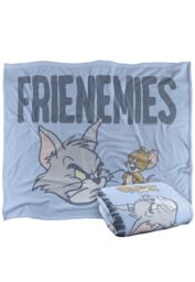 Tom & Jerry The F Is For Frenemies Silky Touch Super Soft Throw Blanket 152 X 127 cm in White - thumbnail 2
