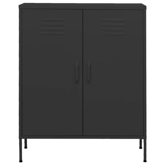Berkfield Home Storage Cabinet Anthracite 80x35x101.5 cm Steel in Dark Grey - image 1