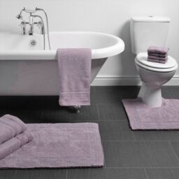 Allure Bath Fashions Elegance Reversible Heavyweight Bath Mat in Lilac - thumbnail 2