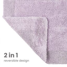 Allure Bath Fashions Elegance Reversible Heavyweight Bath Mat in Lilac - thumbnail 4