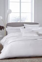 1951 'Kham' Cotton Duvet Cover in White - Size: Double - thumbnail 1