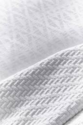 1951 'Kham' Cotton Duvet Cover in White - Size: Double - thumbnail 4
