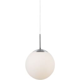 Nordlux Cafe Pendant Light Opal White Glass Dining Room E27 Mains 20cm