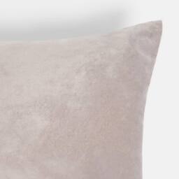 OHS 2 x Matte Velvet Cushion Covers Soft Plain Zip in Grey - Size: 45 cm x 45 cm - thumbnail 6