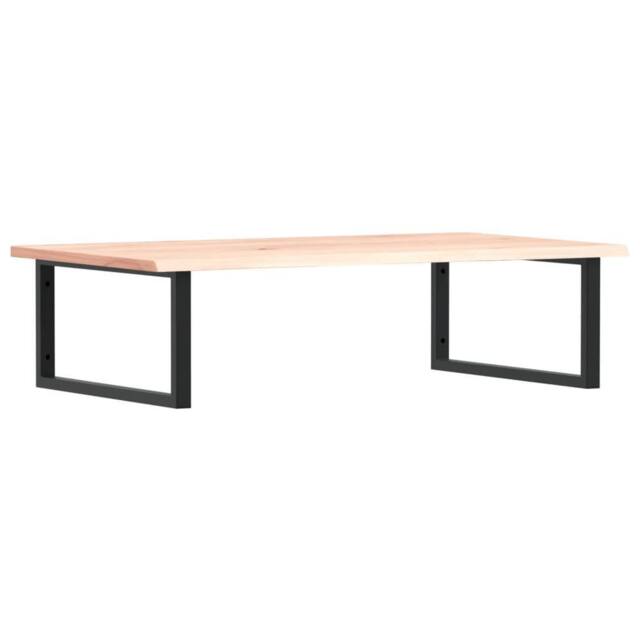 Berkfield Home Basin Shelf Wall Mounted Steel & Solid Wood Oak in Light Oak - image 1