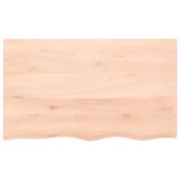 Berkfield Home Basin Shelf Wall Mounted Steel & Solid Wood Oak in Light Oak - thumbnail 8