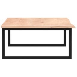 Berkfield Home Basin Shelf Wall Mounted Steel & Solid Wood Oak in Light Oak - thumbnail 5