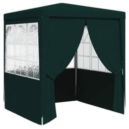 Berkfield Home Professional Party Tent with Side Walls 2.5x2.5 m Green 90 g/m ² - thumbnail 3