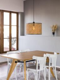 Netlighting Mambo Black Rattan Pendant Simple Lamp Ø450 - thumbnail 2