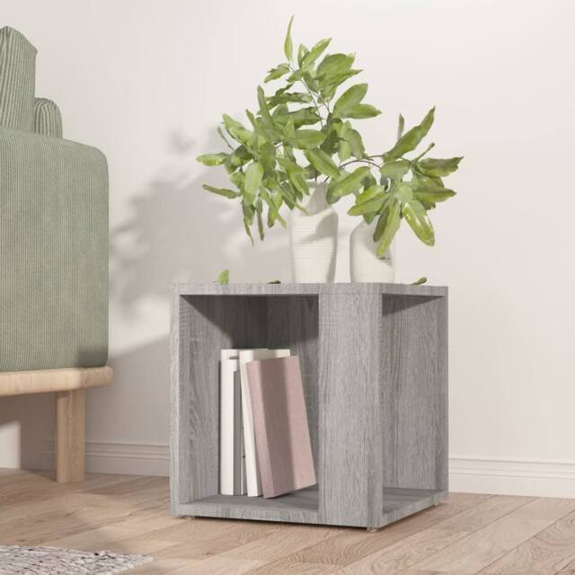 Berkfield Home Side Table Grey Sonoma 33x33x34.5 cm Engineered Wood - image 1