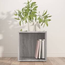 Berkfield Home Side Table Grey Sonoma 33x33x34.5 cm Engineered Wood - thumbnail 3