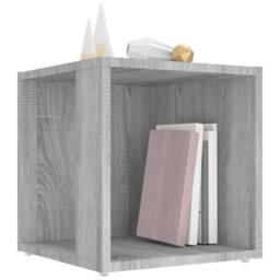 Berkfield Home Side Table Grey Sonoma 33x33x34.5 cm Engineered Wood - thumbnail 4