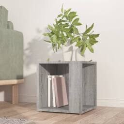 Berkfield Home Side Table Grey Sonoma 33x33x34.5 cm Engineered Wood - thumbnail 1