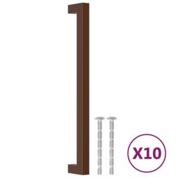 Berkfield Home Cabinet Handles 10 pcs Bronze 224 mm Stainless Steel in Brown - thumbnail 2