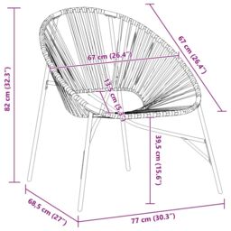 Berkfield Home Garden Egg Chair Black & White Poly Rattan - thumbnail 8