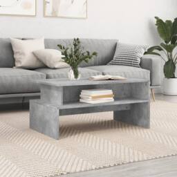 Berkfield Home Decorative Coffee Table Concrete Grey 90x55x42.5 cm Engineered Wood - thumbnail 2