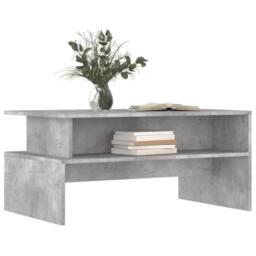 Berkfield Home Decorative Coffee Table Concrete Grey 90x55x42.5 cm Engineered Wood - thumbnail 1
