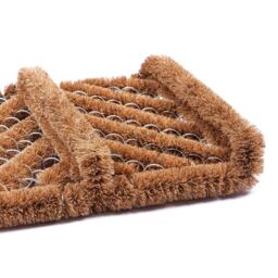 Nicola Spring Coir Knotted Scraper Door Mat - 35 x 30cm in Brown - Size: 30 cm x 35 cm - thumbnail 5