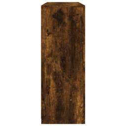 Berkfield Home Sideboards with LED Lights 3 pcs Smoked Oak Engineered Wood in Brown - thumbnail 9
