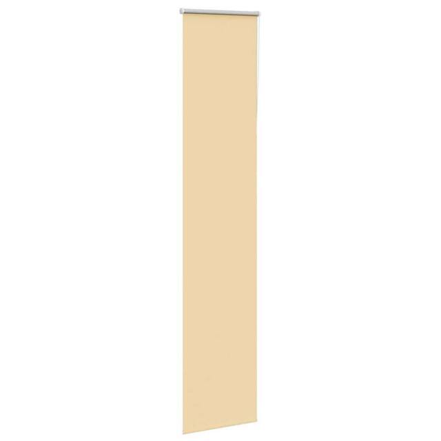 Berkfield Home Roller Blind Blackout Beige 45x210 cm Fabric Width 40.7 cm Polyester - image 1
