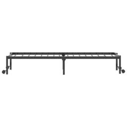 Berkfield Home Elegant Bed Frame without Mattress Foldable Black 80x200 cm Steel - thumbnail 7