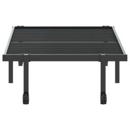 Berkfield Home Elegant Bed Frame without Mattress Foldable Black 80x200 cm Steel - thumbnail 6