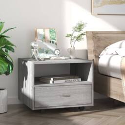Berkfield Home Coffee Table Grey Sonoma 55x55x40 cm Engineered Wood - Size: 55 x 55 x 40 cm - thumbnail 3