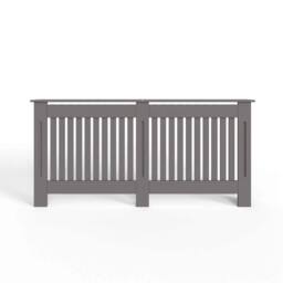 Nordara Grey X-Large MDF Radiator Cover Vertical Slat