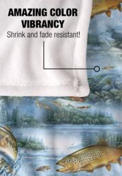 JQ Licensing Freshwater Gamefish Fishing Pattern 2 Silky Touch Super Soft Throw Blanket 152 X 127 cm in White - thumbnail 4